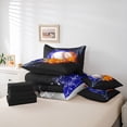 thumbnail image 6 of Homewish Baseball Sport Lover 7-Piece Twin Bedding Sets,Abstract Lightning Bedding Comforter Set,Orange White Black Sheet Sets For Boys Kids,Super Cozy Room Decor Reversible, 6 of 8