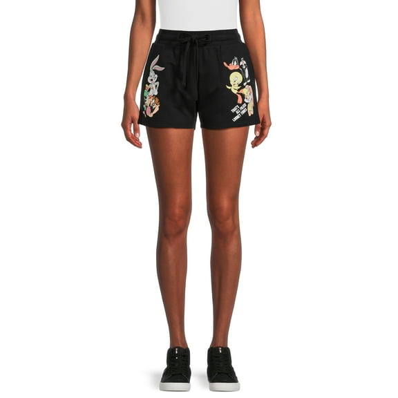 Looney Tunes Juniors’ Pull-On Graphic Shorts, Sizes XS-3XL