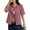 Red, variant on Women's Button Down Shirt Y2k Plaid Print Collared Vintage Short Sleeve Tops Preppy Clothes Streetwear Brown S