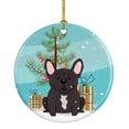 thumbnail image 1 of Merry Christmas Tree French Bulldog Brindle Ceramic Ornament, 1 of 3