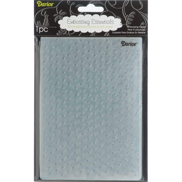 Carpeta de embossing Darice 1217-67 diseño de puntos 13 x 18 cm