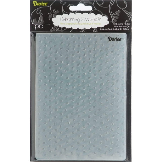 Carpeta de embossing Darice 1217-67 diseño de puntos 13 x 18 cm