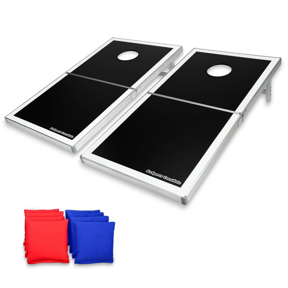 GoSports Foldable Cornhole Boards PRO Regulation Size 4'x2' Bean Bag