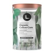 L. Organic Cotton Light and Regular Absorbency Tampon 30 MIX 2X
