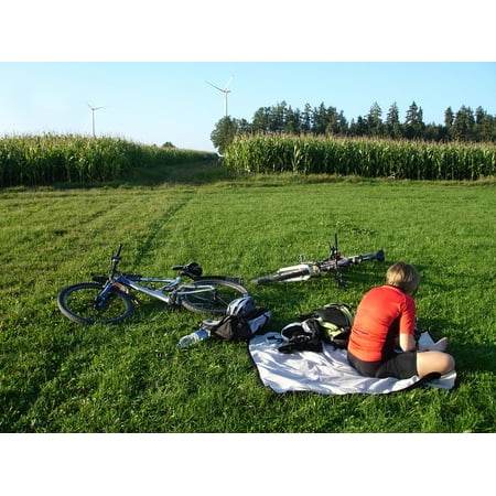 Canvas Print More Rest Bicycle Trip Break Recovery Stretched Canvas 10 x