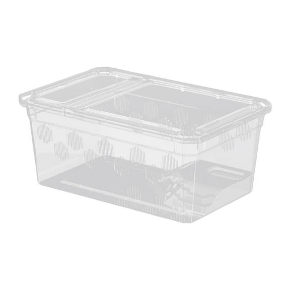 Portable Snake Scorpion Gecko Mini Pet Breeding Cage Clear Plastic for Reptile Hatching and Transport