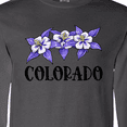 thumbnail image 3 of Inktastic Colorado Columbine Flowers Long Sleeve T-Shirt, 3 of 4
