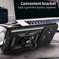 thumbnail image 3 of for Xiaomi Redmi 12C 4G Case with Slide Camera Cover for Men, Military Grade Drop Protective Phone Cover Case with Ring Kickstand for Xiaomi Redmi 12C 4G /Redmi 11A 4G SJ Blue, 3 of 10