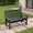 Black, variant on Resenkos Garden Bench, Patio Bench, 52 Inch All-Weather HDPE Outdoor Bench with Backrest and Armrests-Black