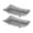 Gray, variant on 2Pcs Space Saving Bathroom Soap Tray Soaps Drain Rack Keep SoapBar Dry Prevent Slippage And Melting Mess Home Essential