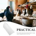 thumbnail image 3 of Hanging Chicken Feed Trough Poultry Fence Automatic Feeder (White) Food Container Feeders Coop Feeding, 3 of 6