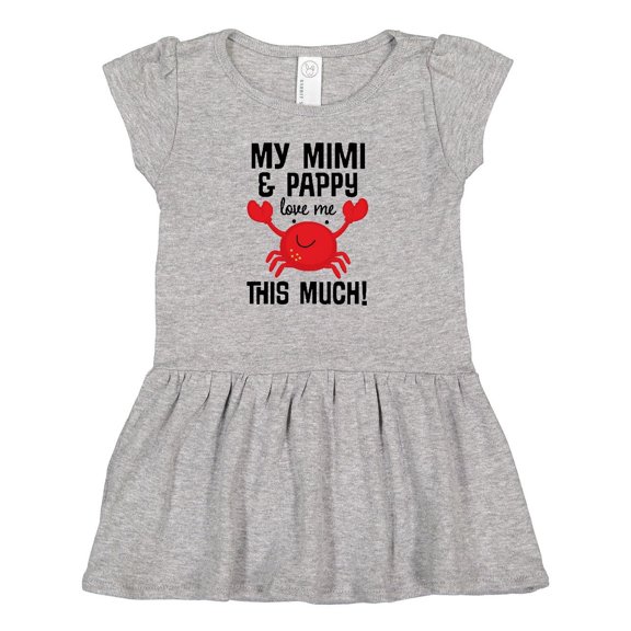 Inktastic Mimi and Pappy Love Me Girls Baby Dress