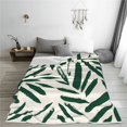 thumbnail image 5 of Bingfone Palm Branch With Leaves Print Flannel Fleece Blanket Throw Blanket for Bed,Sofa,Couch,Travel,Camping(50"x40" ), 5 of 8