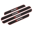 thumbnail image 1 of Door Sill Plate Protectors for Car Universal Door Entry Guards Sill Scuff Cover Panel Step Protector,Door Sill Plate Protectors for Car　, Welcome Pedal　Protector Cover,　Black 4pcs/Set,Red White, 1 of 4