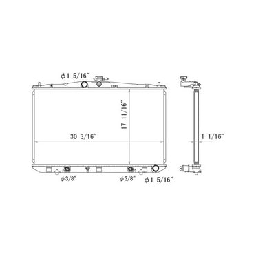 TYC 1918 Radiator Replacement for 95-97 TOYOTA LAND CRUISER 96-97 LEXUS ...