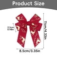 thumbnail image 3 of Multi-Loop Polyester Christmas Bow 24-Pack Holiday Print Reindeer Merry Christmas Ribbon 4-Loop Bows For Tree Garland Gift Box And Party Decor, 3 of 9