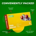 thumbnail image 6 of Green Direct Disposable Food Preparation Poly Gloves 2 Box of 500, Size Large,Clear, 6 of 7
