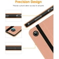 thumbnail image 6 of DTTO for Samsung Galaxy Tab A8 10.5 inch Case 2022, Premium Leather Business Folio Stand Cover with Built-in Hand Strap for Samsung Galaxy Tab A8 10.5’’ 2022 Model [SM-X200/X205/X207], Rose Gold, 6 of 6