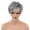 Gray, variant on wigs human hair Wig Remy for Women Hair Human Clip Topper Hairpiece Toupee Lace Real Top wig lace front wigs, Gray