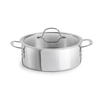 Calphalon Tri-Ply Stainless Steel Dutch Oven with Cover, 5 QT