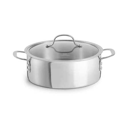 Calphalon Tri-Ply Stainless Steel Dutch Oven with Cover, 5 QT