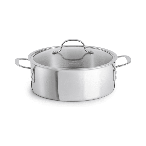Calphalon Tri-Ply Stainless Steel Dutch Oven with Cover, 5 QT