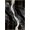 Black White Gold, Pattern 1, variant on Design&I 8'x10' Washable Area Rug Geometric Swirl Abstract Stripe Veined Mineral Motif Border Interlocking for King Size Bedroom, Under Bed, Sleek Flatweave Pet Friendly