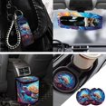 thumbnail image 3 of Jeiento Sea Turtle Car Accessories Sets with Auto Seat Protector Steering Wheel Cover Seatbelt Pads Trash Bin Rearview Mirror Cover Coasters Keychain Lipstick Holder Auto Decor for Van Truck 13pcs, 3 of 7