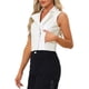 thumbnail image 4 of INSPIRE CHIC Chaleco Corto Sin Mangas de Cuero Sintético Metálico con Solapa para Mujeres M Puntos Blancos, 4 of 6