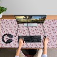 thumbnail image 4 of Long Mouse Pads for Desk,Pink Cartoon Unicorn Pattern Desk Mats on Top Of Desks, Desk Mouse Pad Extra Large with 3mm Non-Slip Base and Stitched Edge for Gaming,Office,Work,Home 47.3"x23.6", 4 of 6