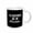 White, variant on 3drose, Id Rather Be in Florida. White Lettering on Black Background., 15oz Two-tone Blue Mug