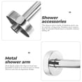 thumbnail image 4 of OUNONA Stainless Steel Shower Extension Arm Wall Mounted Silver 1Pcs Curved Bathroom Installation, 4 of 8