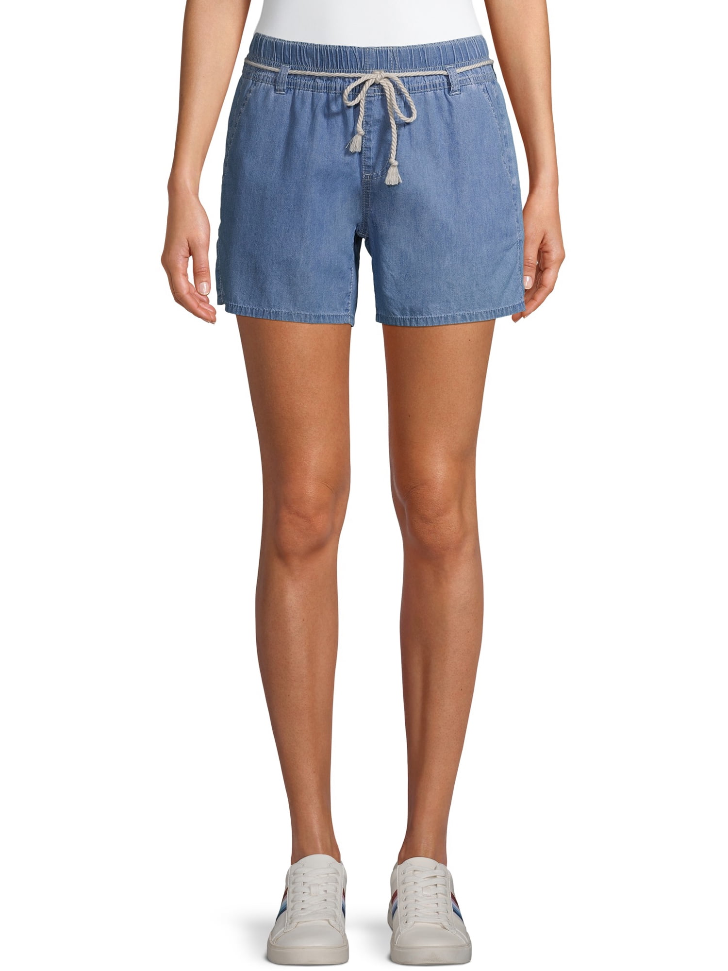 soft denim shorts womens