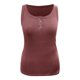 thumbnail image 4 of Playeras,Blusas y Tops,Ropa para Mujer Mujeres camisetas sin mangas Dressy Casual Mujeres Casual Sólido Cuello Redondo Botón Sin Mangas Punto Empalme Chaleco Camisa Top (Red, XXL), 4 of 6