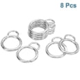 thumbnail image 3 of UXcell 8 Pcs Pince à Ressort, Fermoir à Ressort en Métal, Accessoires de Boucle à Enclenchement en Forme de Gourde pour Bricolage, Argent, Grand, 3 of 7
