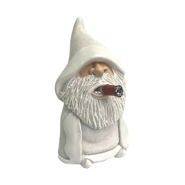 Clearance Middle Finger Figurine Ornaments, Funny Garden Gnomes Outdoor Statues 5.9 Inch Dwarf Sculpture Decoration For Patio Outside Yard Decor Housewarming