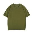 thumbnail image 6 of CYRBOKO Boys T-shirts, Cotton Short Sleeve Casual Athletic Basic Tops Army Green Size 8-9 T, 6 of 6