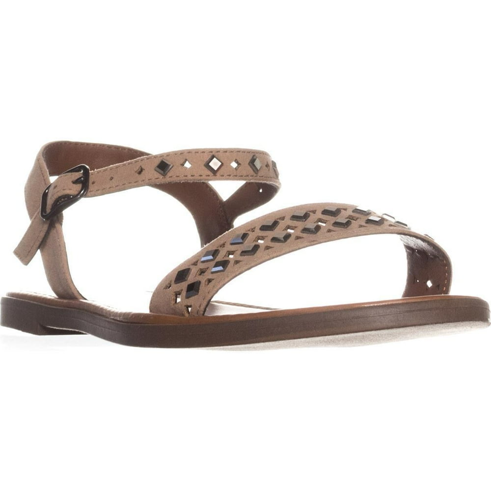 MG35 - Womens MG35 Delany Studded Flat Sandals, Taupe - Walmart.com ...