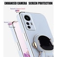 thumbnail image 4 of Compatible with Xiaomi 12 Lite Case Silicone TPU Plating, Xiaomi 12 Lite Cases Cute Astronaut Pattern Phone Case with Stand (Blue), 4 of 14