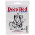 thumbnail image 2 of Deep Red Cling Stamp 3"X3.2"-Mad Hatter Tea Party, Pk 2, Deep Red Stamps, 2 of 4