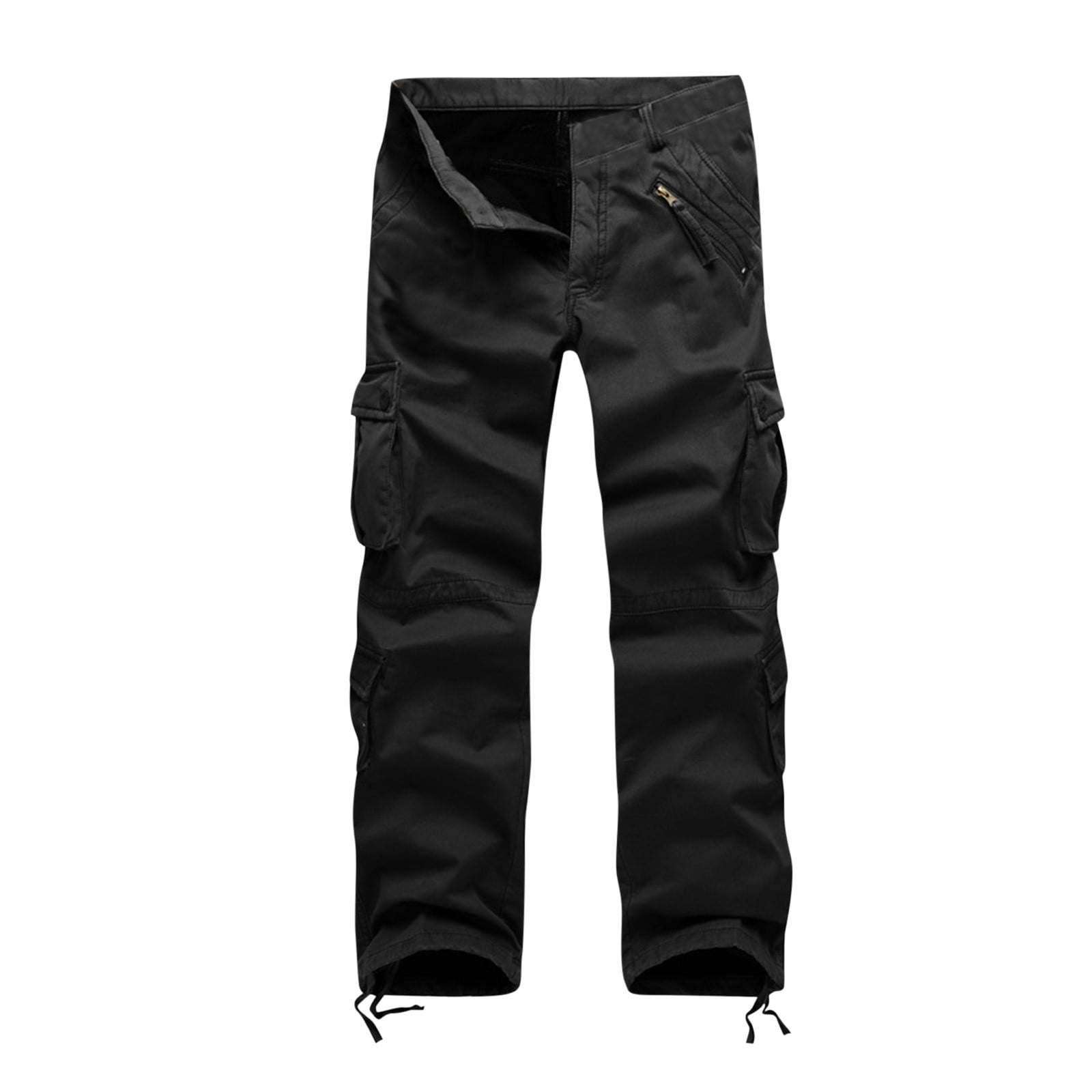 Women BLACK Army Cargo Pants Unisex Hip Hop Sashes Trousers BF Harajuku  Joggers High Waist Overalls Loose Casual Pants | Wish