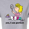 thumbnail image 3 of Peanuts - Yes I Am Perfect Sally - Juniors Cropped Cotton Blend T-Shirt, 3 of 6
