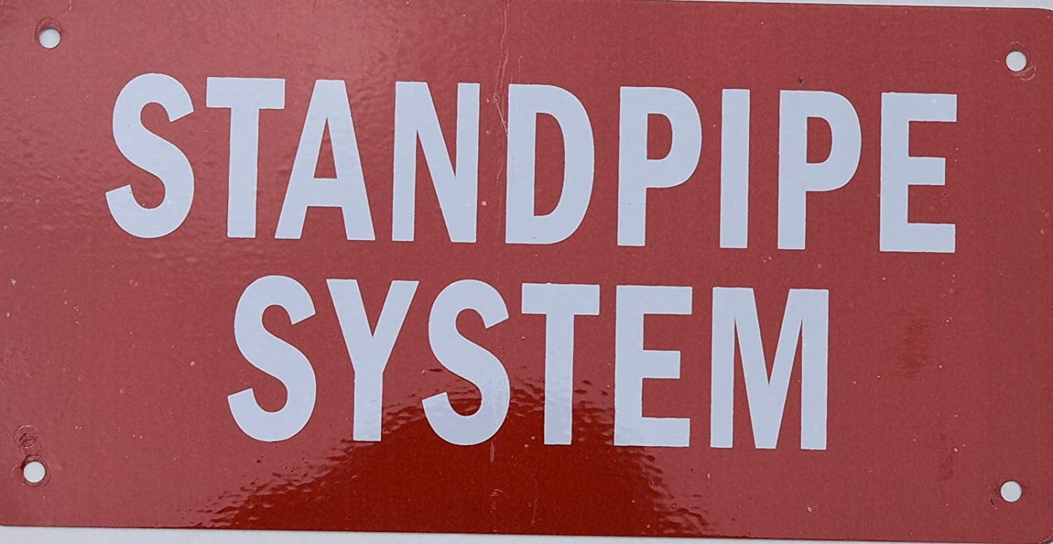 Standpipe System Sign (Aluminium Reflective, RED 4x8) - Walmart.com