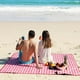 thumbnail image 2 of Manta de pícnic PUPOPIK, impermeable, para exteriores, arena y playa, color rojo, 2 of 7