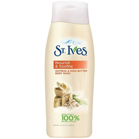 2 Pack - St. Ives Nourish & Soothe Oatmeal & Shea Butter Body Wash 13.5