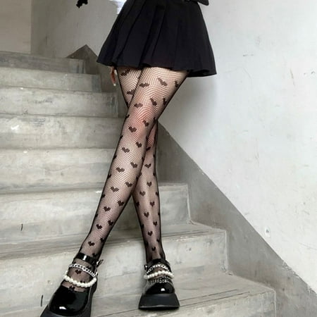 

GXSR Women s Fishnet Stockings Patterned Floral Tights Thigh High Pantyhose