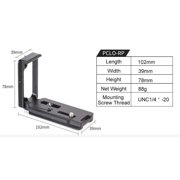 SunwayFoto PCLO-RP One-Piece Structure L Bracket for Canon EOS RP Camera Arca/RRS