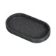 thumbnail image 3 of Bandeja de dispensador de jabón 7.8x3.9 pulgadas Sleek Forma ovalada bandeja de tocador versátil para cepillos de maquillaje accesorio decorativo Gris oscuro, 3 of 8