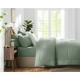 thumbnail image 4 of Queen Comforter Set Sage Green, 7 Pieces Bed in a Bag, Green Comforter Queen Size, All Season Bedding Sets with Stitch Quilted Comforter, Flat Sheet, Fitted Sheet, Pillowcases, 4 of 8