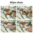 thumbnail image 4 of ARISTURING Floral and Birds Tablecloth Round Watercolor Flower Table Cloth Washable Farmhouse Spring Summer Butterfly Tablecloth For Kitchen Holiday Room Picnic Indoor Outdoor Party Decoration White, 4 of 7